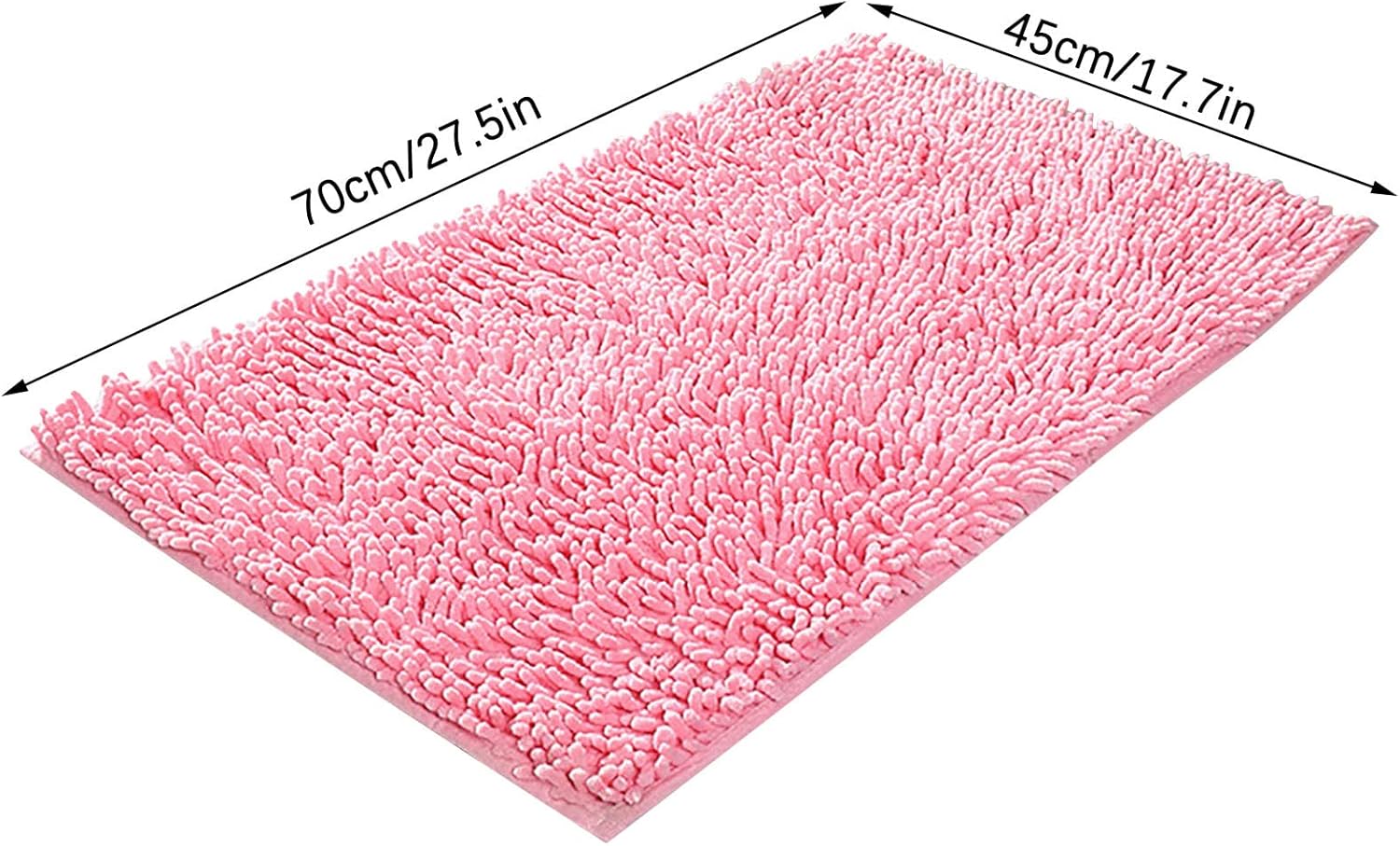 Scceatti Tapete de cocina antideslizante, bohemio, tapete de baño rosa, tapete de baño rosa, tapete de baño antideslizante, suave y cómodo,