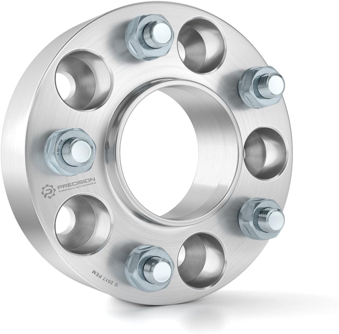 2 separadores de rueda  Patrón de pernos de 5 X 114.3 mm – 64.1 mm de diámetro., Plateado