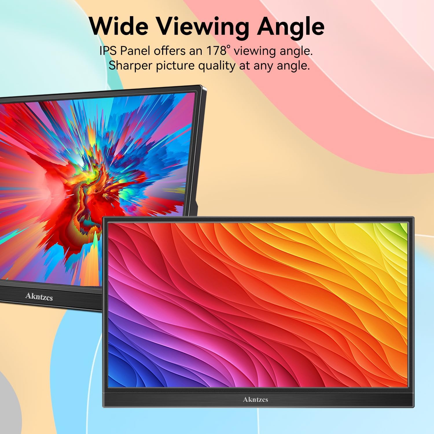 Monitor portátil, 14 pulgadas FHD 1080P USB-C monitor de computadora HDMI pantalla de computadora HDR cuidado ocular pantalla IPS, monitor de viaje