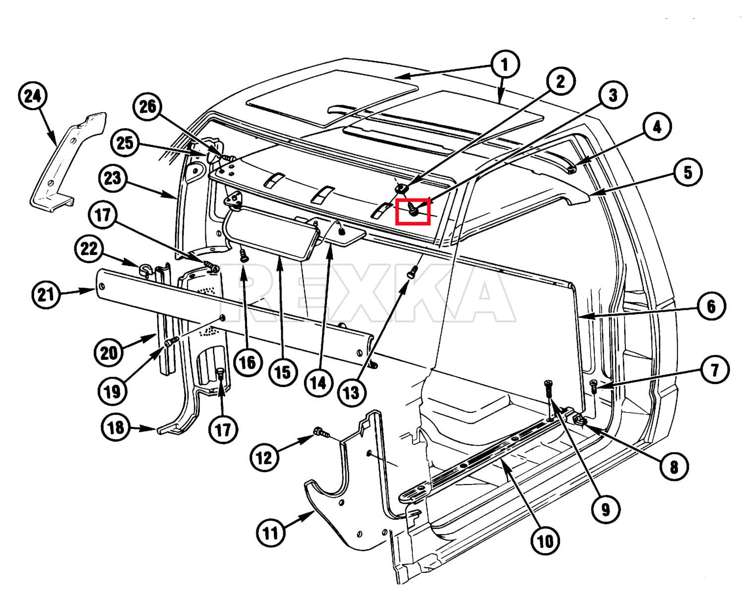 Rexka 30 clips de retención para panel de moldura de puerta, compatibles con GM 363137 Chevrolet Blazer Silverado Truck GMC Yukon