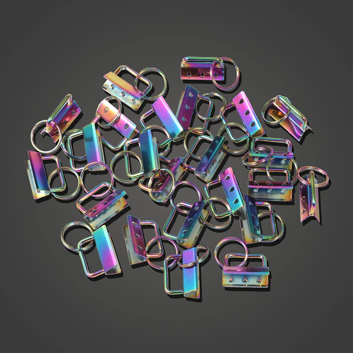 SPEEDWOX Juego de 20 piezas de llaveros con alicates para llavero, alicates para romper vidrio, Arco iris