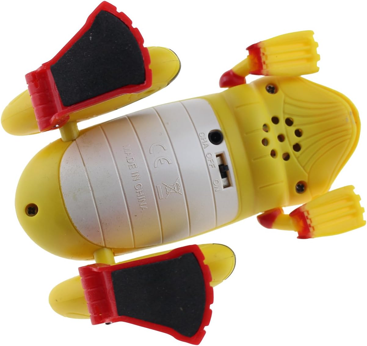 Tipmant Sensor De Luz De Control Remoto Rana RC Simulación De Juguete Animal Falso Con Linternas Rojas – Amarillo