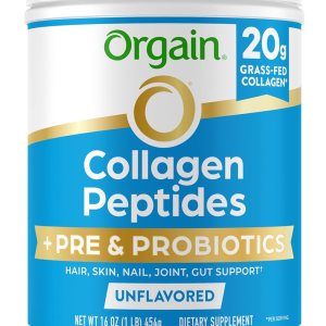 Orgain Hydrolyzed Collagen Peptides + Prebiotic & Probiotics Powder for Women & Men, 20g Grass Fed Collagen, 1 Billion CFU – Supports Digestive, Orgain Hydrolyzed Collagen Peptides + Prebiotic & Probiotics Powder for Women & Men, 20g Grass Fed Collagen, 1 Billion CFU – Supports Digestive,