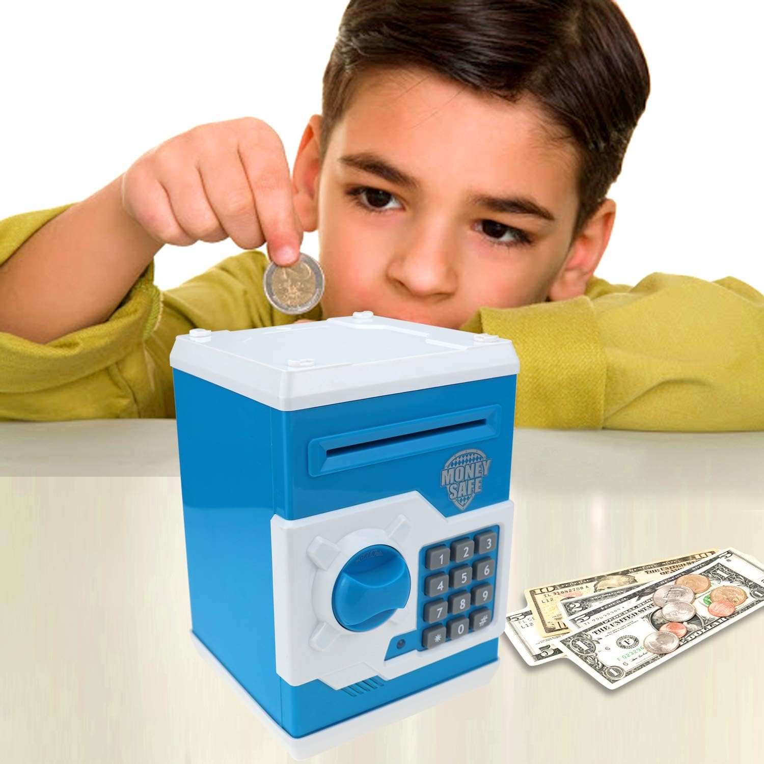 Alcancías electrónicas para niños, gran juguete de regalo para niños y niñas, caja de ahorro de dinero con contraseña, regalo perfecto para niños y