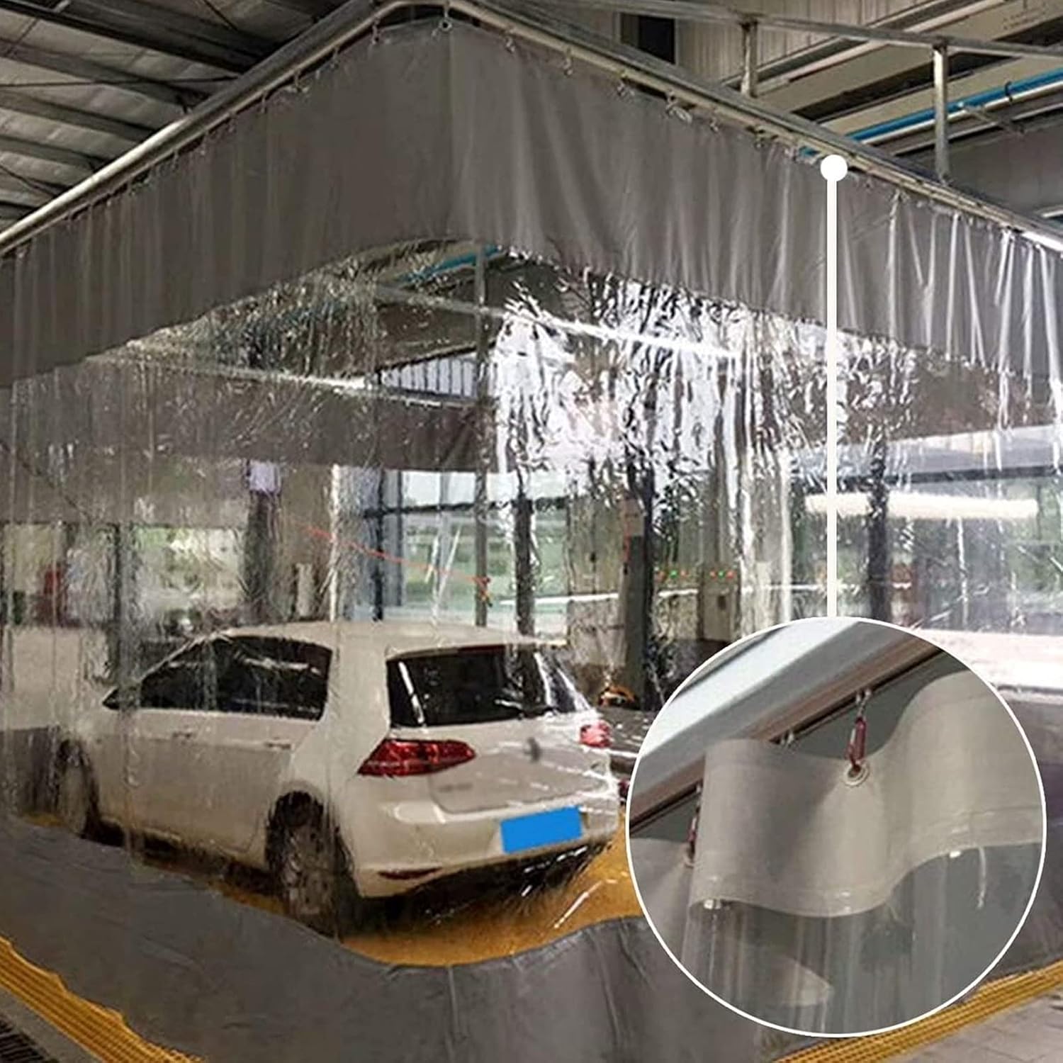 Lonas laterales de lona para jardín al aire libre, 1 1.5 2 2.5 3 3.5 13.1 ft de ancho, paneles laterales transparentes para tienda, para eventos al