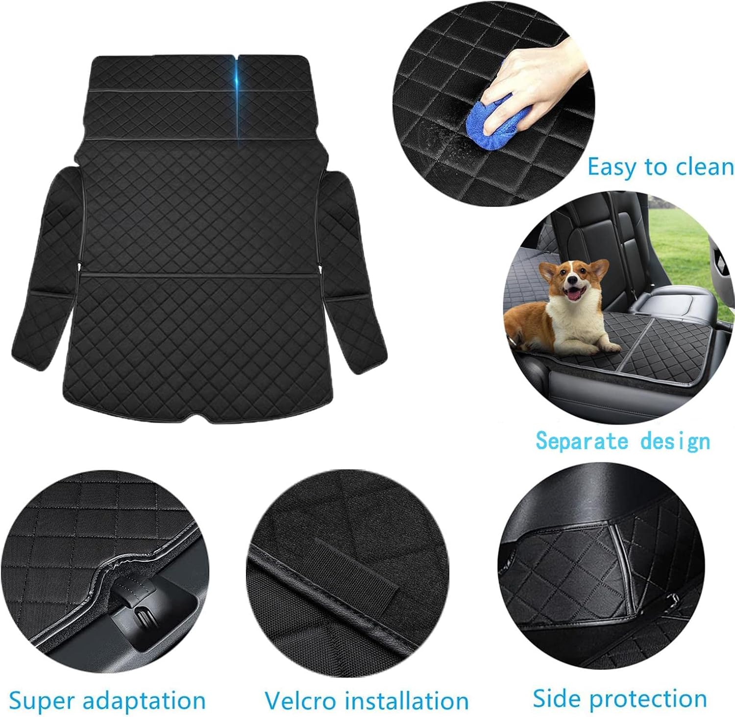 Alfombrilla para maletero trasero para todo tipo de clima para Tesla Model Y Cargo Liners Funda para maletero con cubierta de asiento trasero para