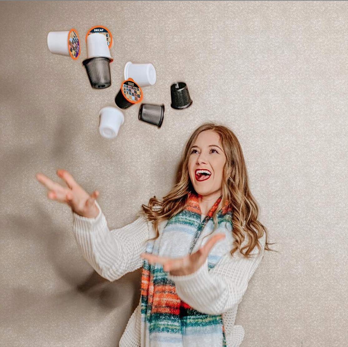 Cápsulas de café con sabor a dona, café de arándanos, café de una sola porción para cafeteras Keurig K Cup, café de tostado medio en cápsulas