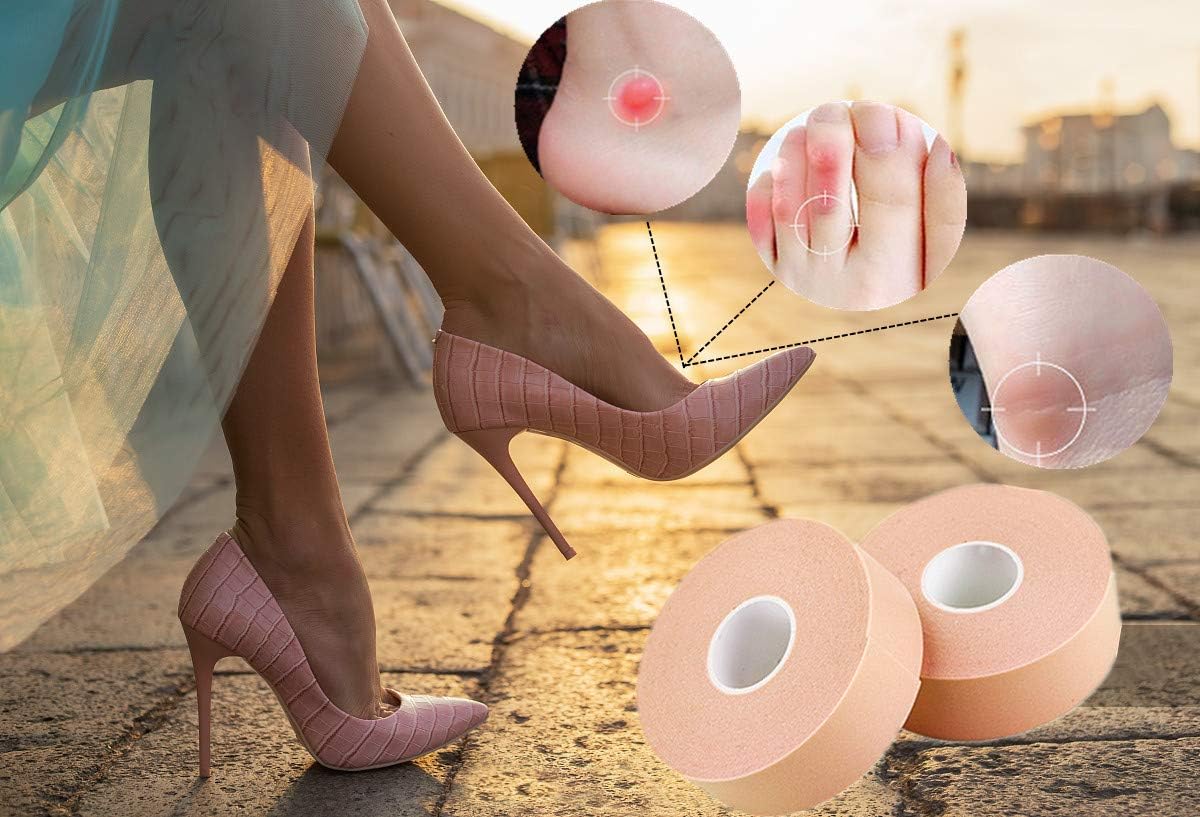 Cinta para el talón, protector de agarre impermeable de primeros auxilios para zapatos, almohadillas de cojín de pies para prevención resistente al
