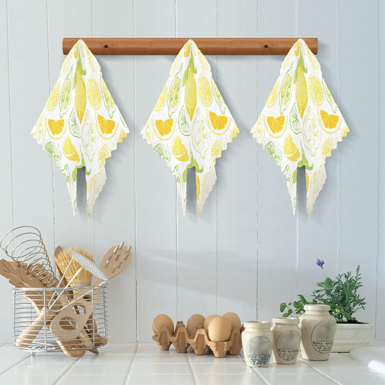 Amarillo Blanco Sketch Oro Limón Toallas de cocina Estilo Paños de cocina Toallas de cocina Terry Paño Toallas de cocina Hogar y Mano Toallas de