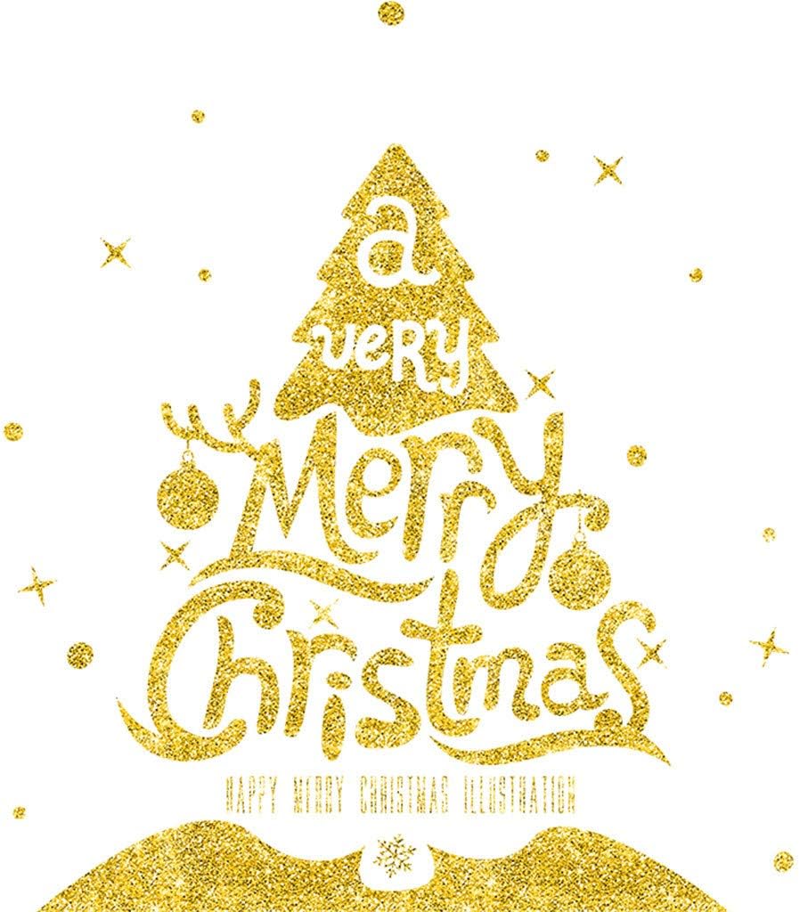 IAMAGOODLADY Decoraciones de Navidad, calcomanías de pared de ventana de polvo dorado de Navidad, muñeco de nieve, decoración del hogar, regalos de