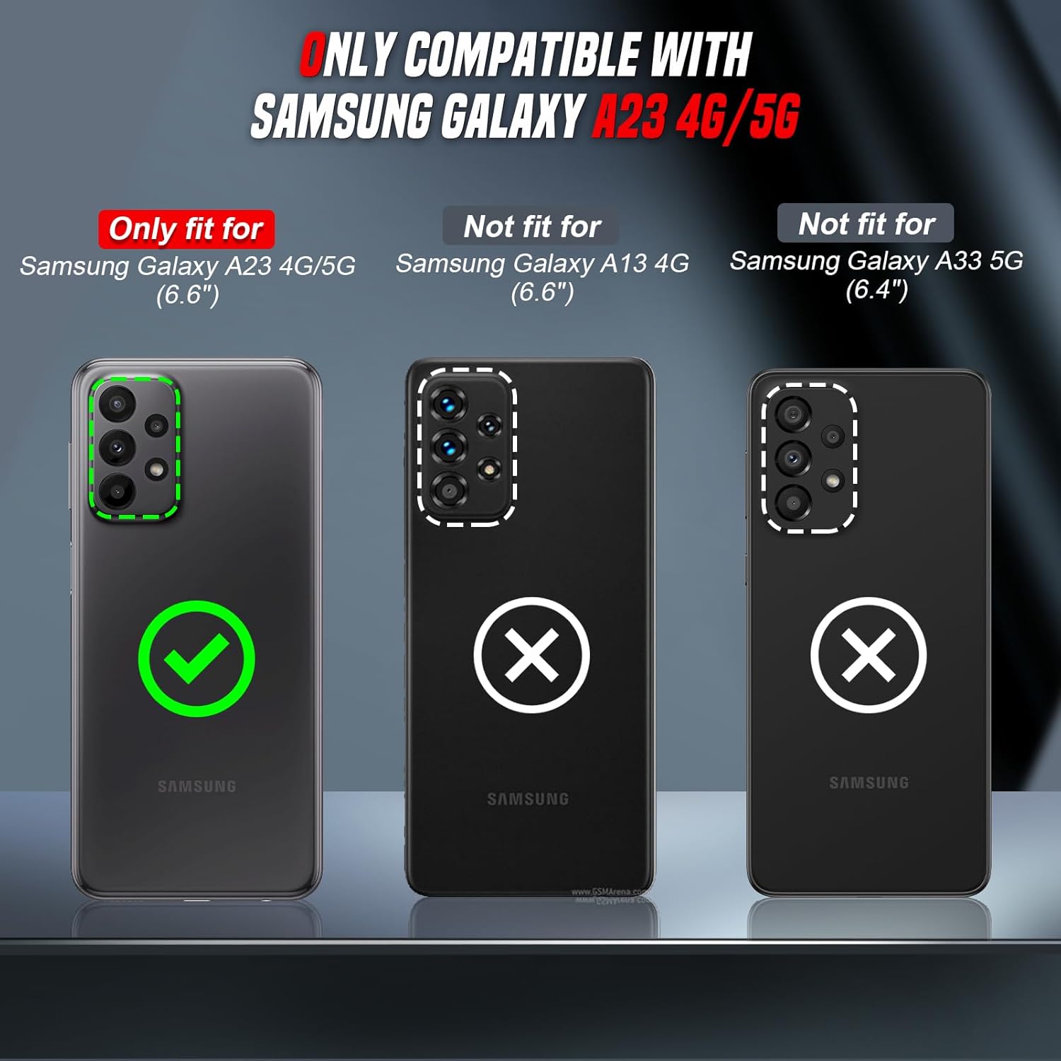 LeYi Funda para Samsung Galaxy A23 5G Funda A23 5G con 2 protectores de pantalla, funda resistente con cubierta deslizante para cámara y soporte