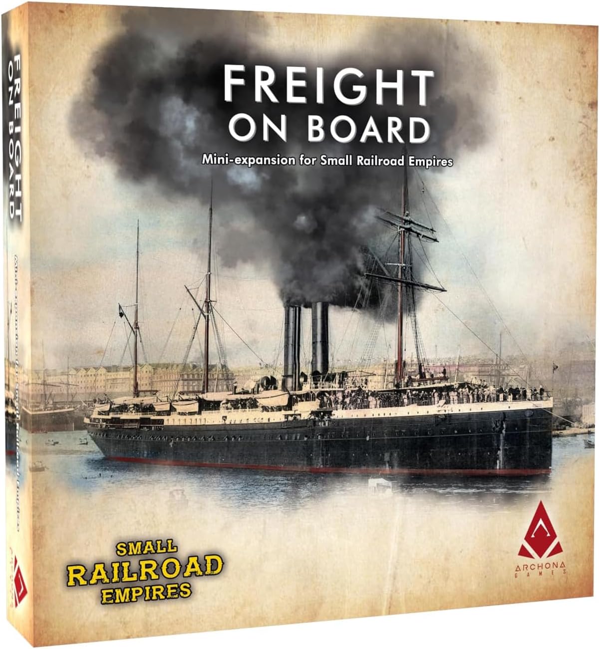 Small Railroad Empires Freight on Board – Mini expansión, juego de mesa de transporte, ambientado en el siglo XIX, a partir de 13 años, 1-5 jugadores