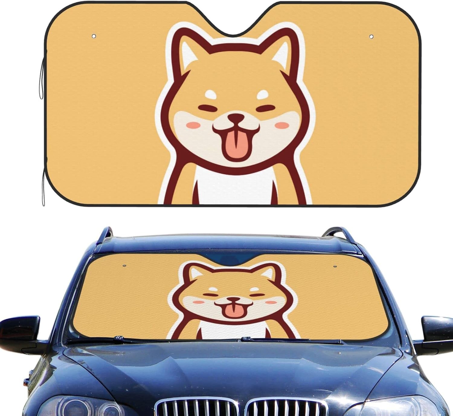Parasol plegable para parabrisas de auto, para automóvil, SUV, camiones, bloquea los rayos UV máximos y mantiene tu vehículo fresco, M