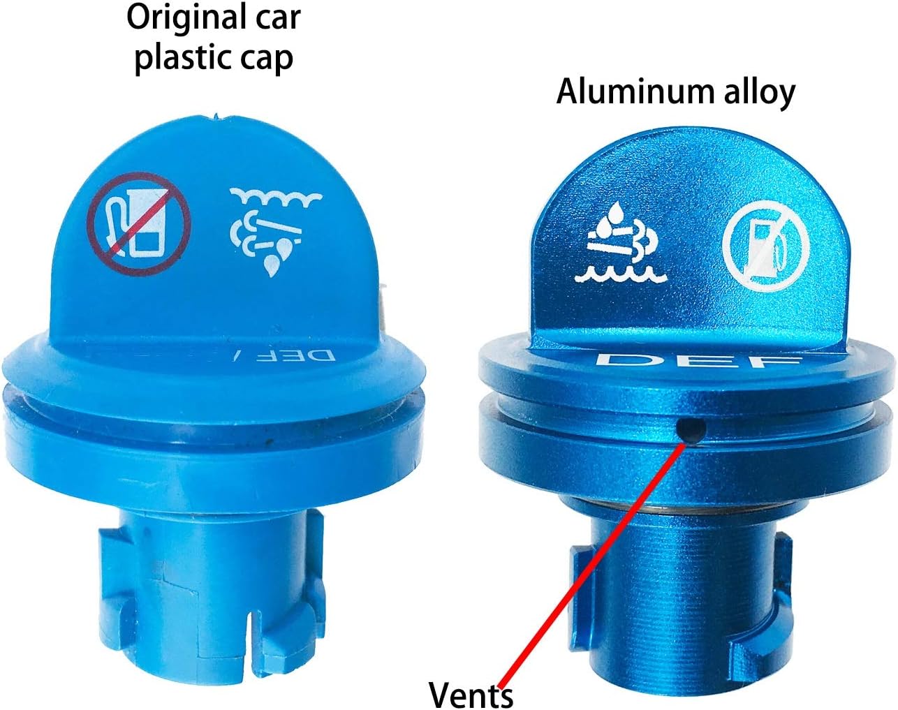 Tapa DEF de aleación de aluminio antipérdida, adecuada para Dodge Ram 2013-2020, motor 1500 2500 3500 Cummins, con nuevo