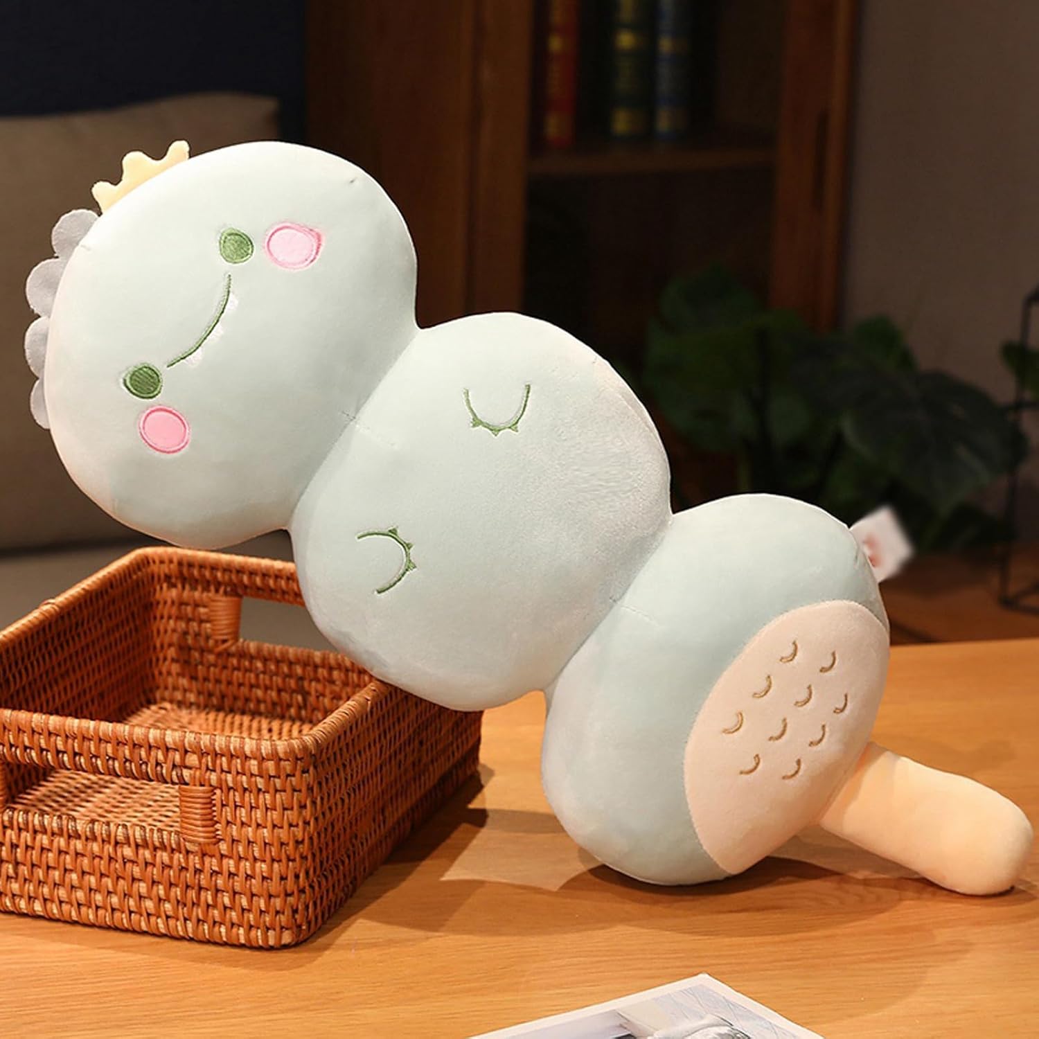 Almohada de felpa de dinosaurio, almohada de animales de peluche de dinosaurio, bonita almohada de dinosaurio para abrazar, regalo para niñas y