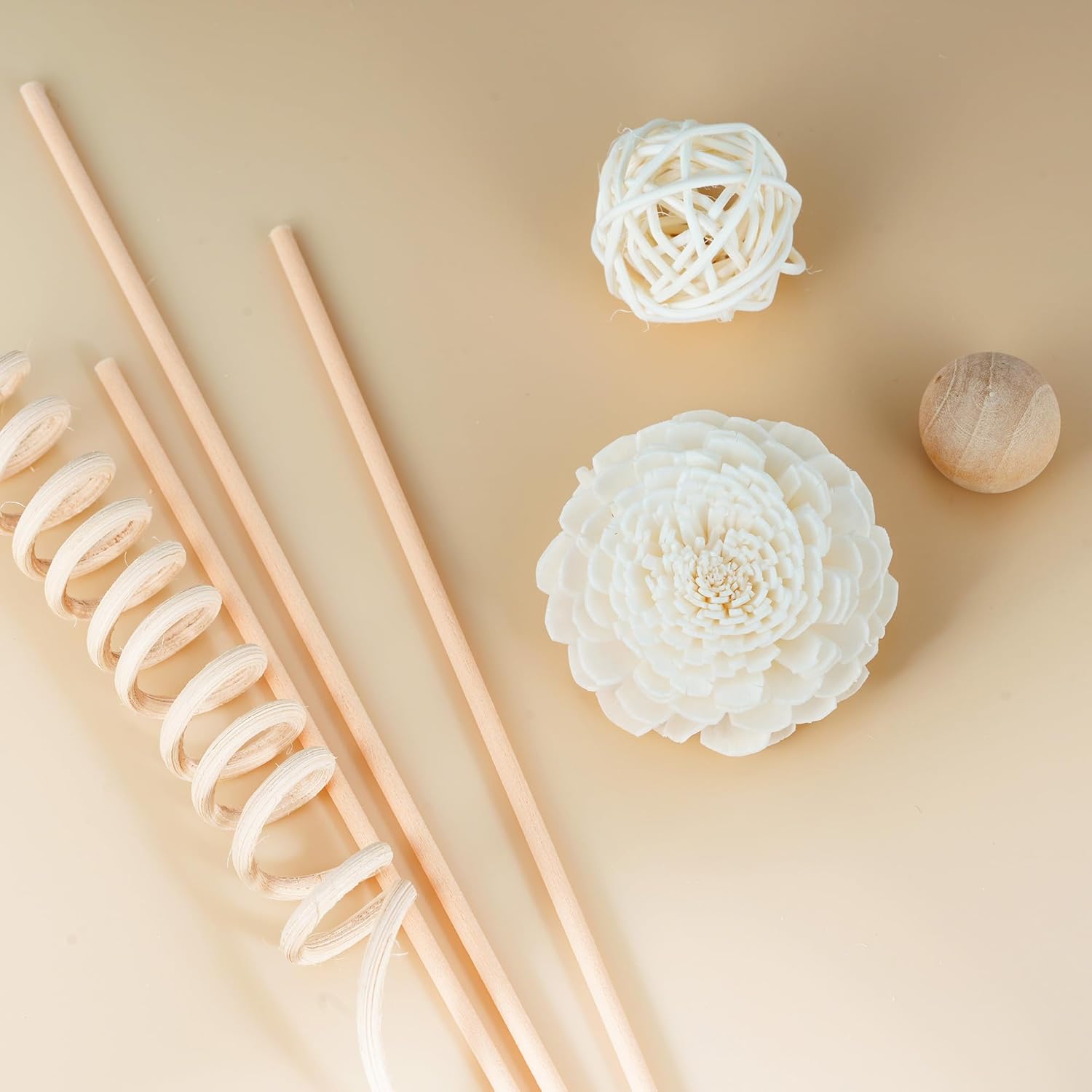 WUTAOBON – Juego de difusor de fragancia de caña de 10 pulgadas, 10 unidades, flores de ratán natural, difusor de fragancia, varillas de ratán de