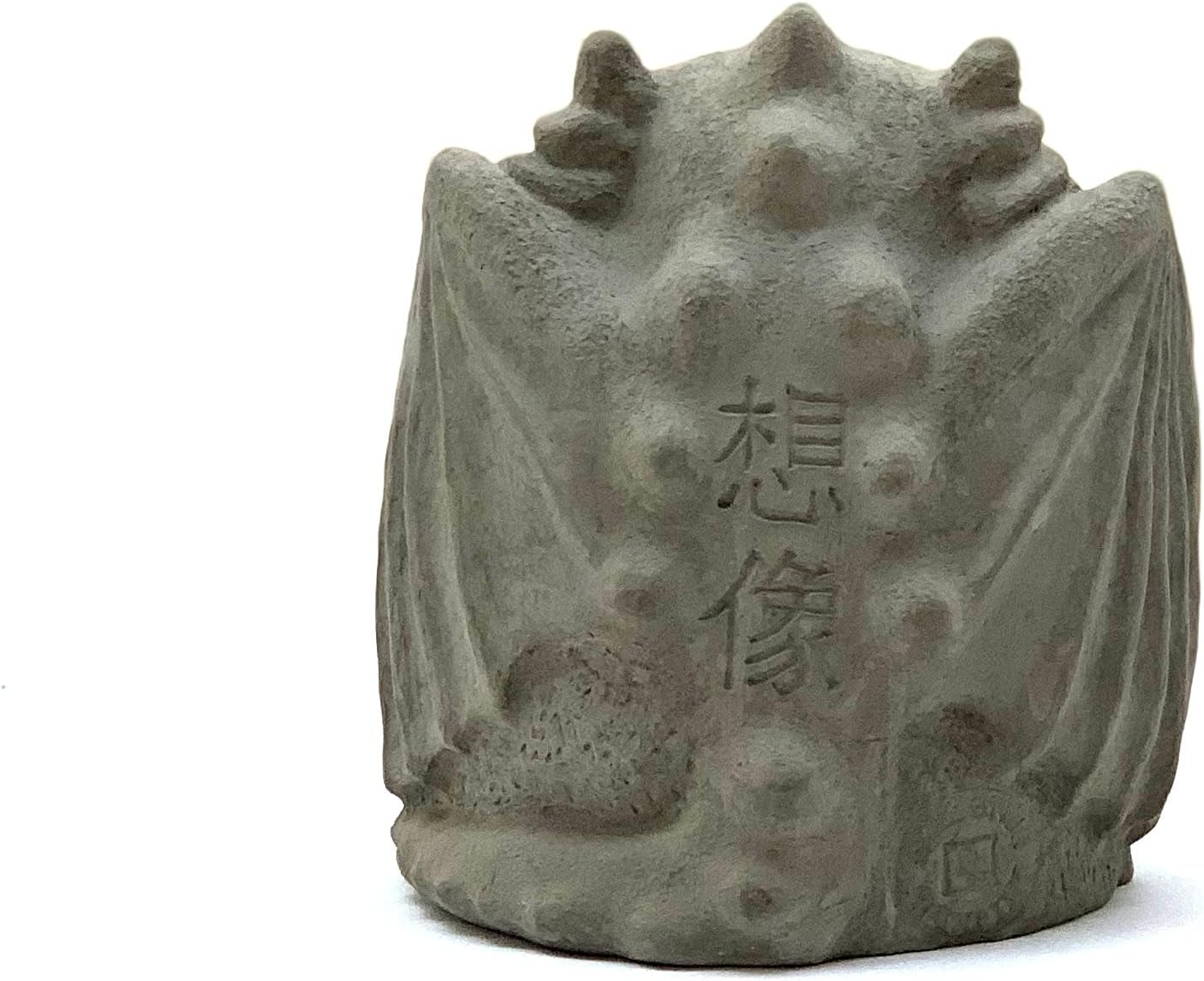 Dragón de Buda meditador con esfera zen piedra sólida y duradera. Perfecto para el hogar, jardín o regalo. Sellado para uso en exteriores. Hecho a