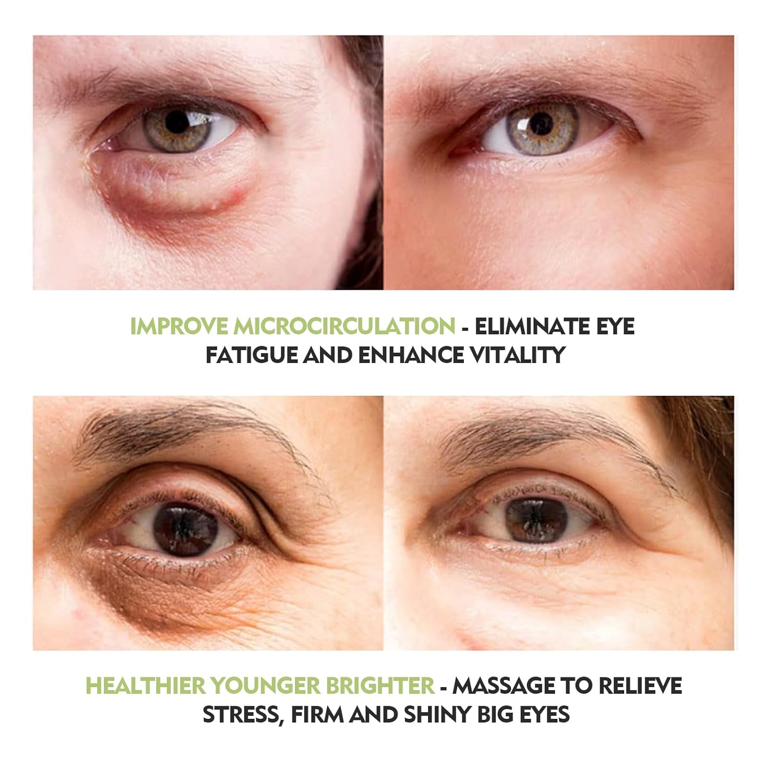 Retinol Eye Stick Crema antienvejecimiento para ojeras e hinchazón, líneas finas que se desvanecen y piel firme, brillo de bálsamo debajo de los