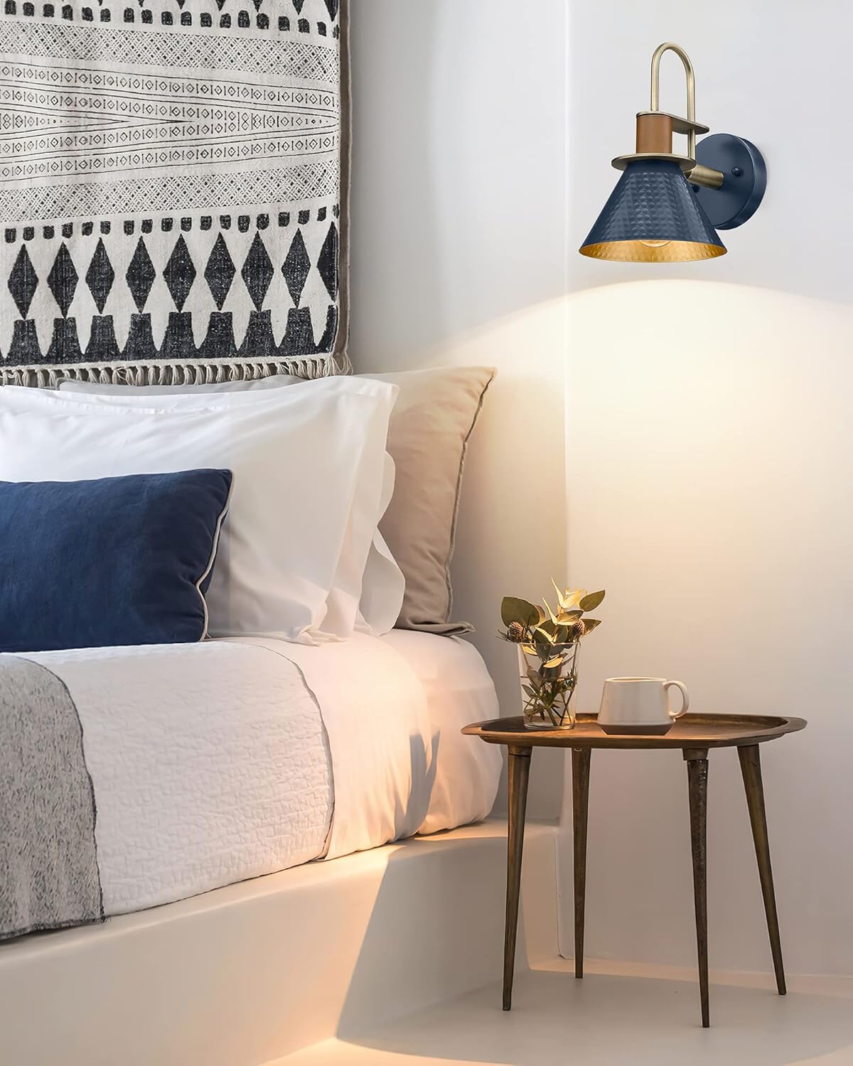 HWH – Apliques de pared rústicos, lámpara de pared industrial para interiores, cuello de cisne, 1 luz de tocador de granero para baño, dormitorio,