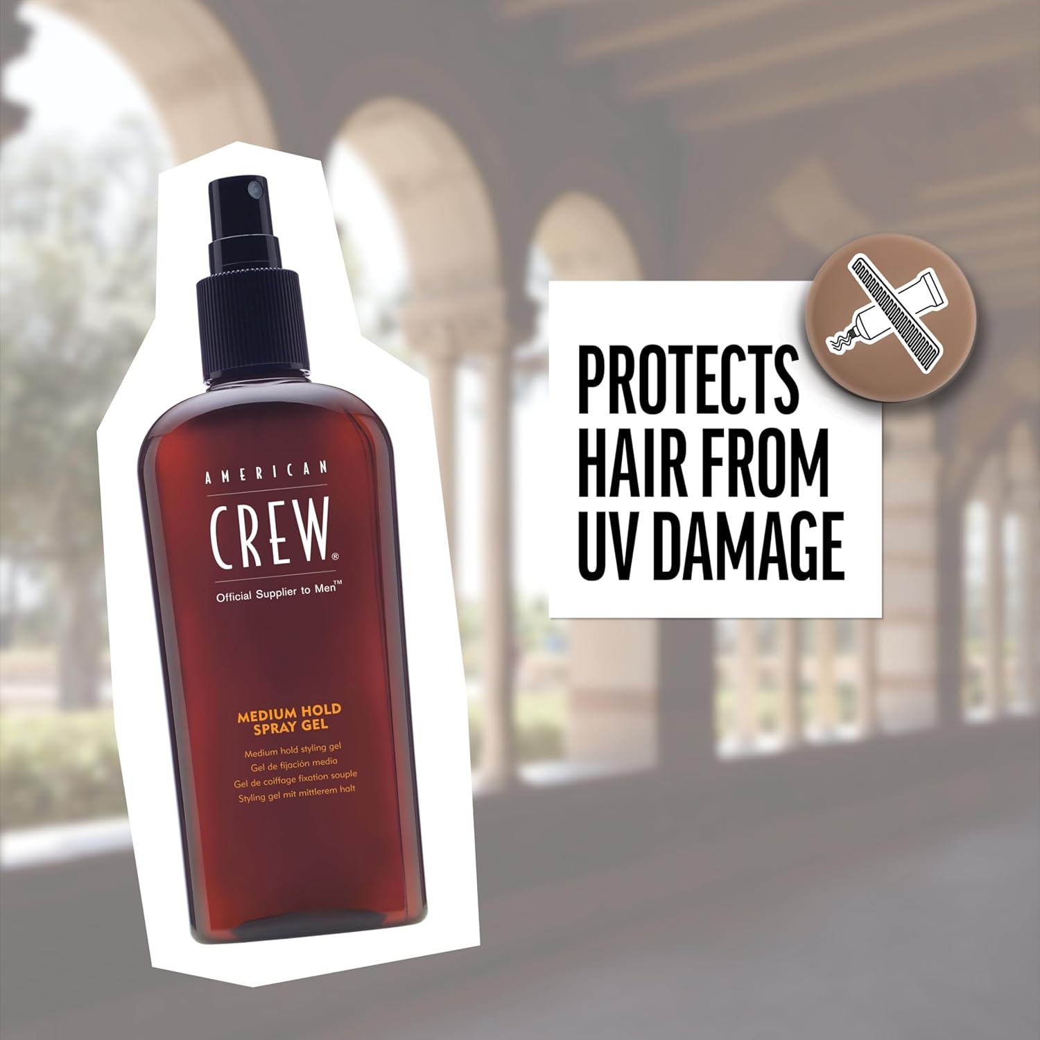 American Crew Aerosol para el cabello para hombres, fijación media, 8.45 onzas líquidas