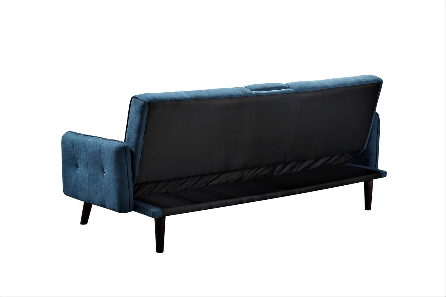 US Pride Furniture Sofá cama convertible con encanto, azul
