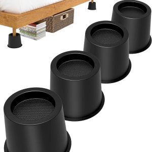 Elevador de cama de 4 pulgadas, elevador de cama resistente de 1500 libras para levantar cama, sofá, muebles en casa, dormitorio, universidad, 4 Elevador de cama de 4 pulgadas, elevador de cama resistente de 1500 libras para levantar cama, sofá, muebles en casa, dormitorio, universidad, 4