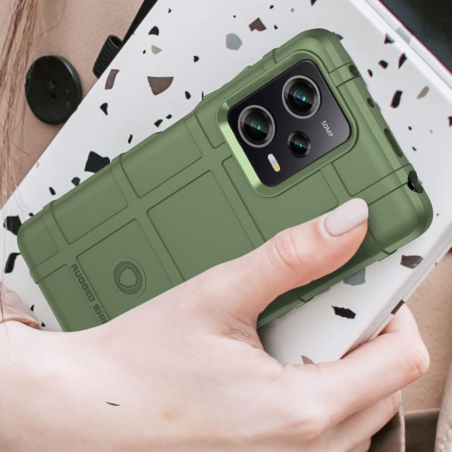 CCSmall Funda para Xiaomi Redmi Note 12 Pro 5G, Funda para Poco X5 Pro, resistente a prueba de golpes, funda de teléfono compatible con carga