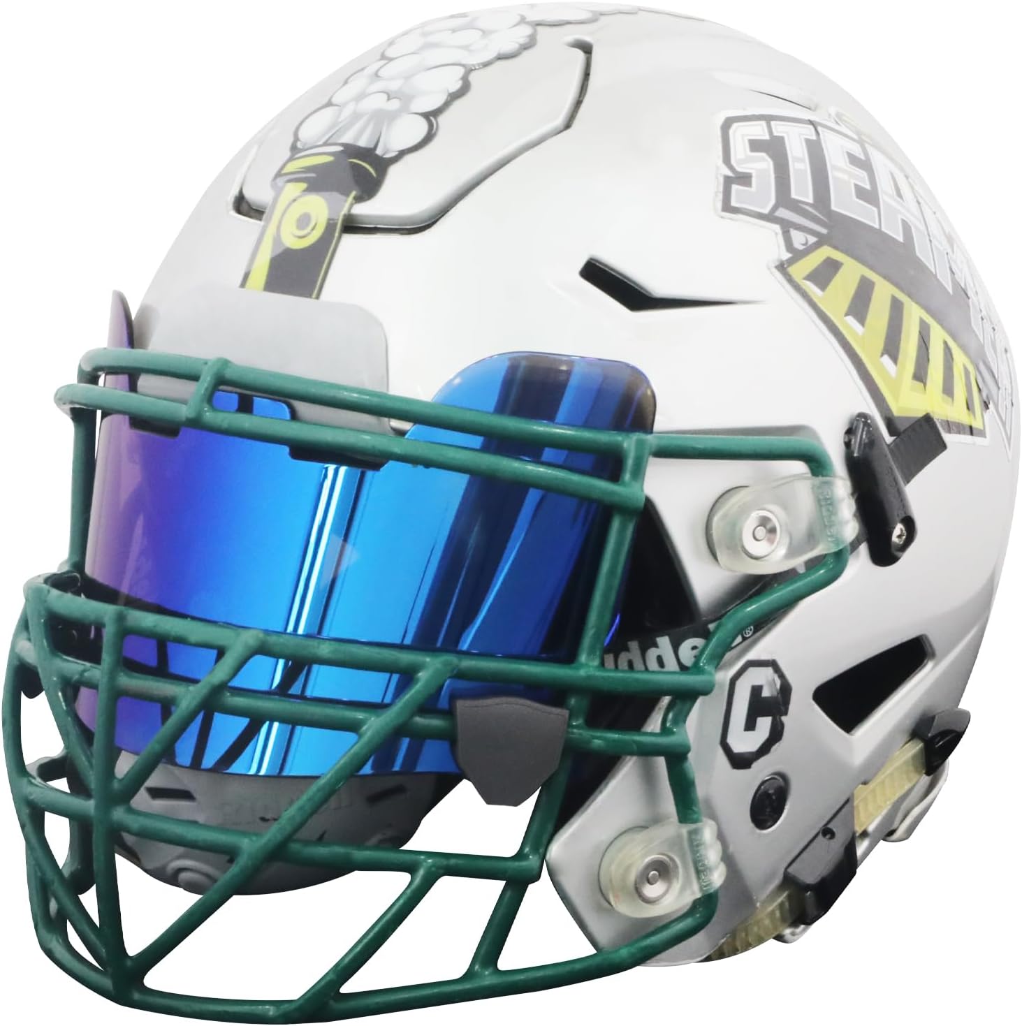Visera de fútbol, visera para casco con alta claridad, visera de casco de fútbol resistente a los impactos, visera de fútbol fácil de instalar para