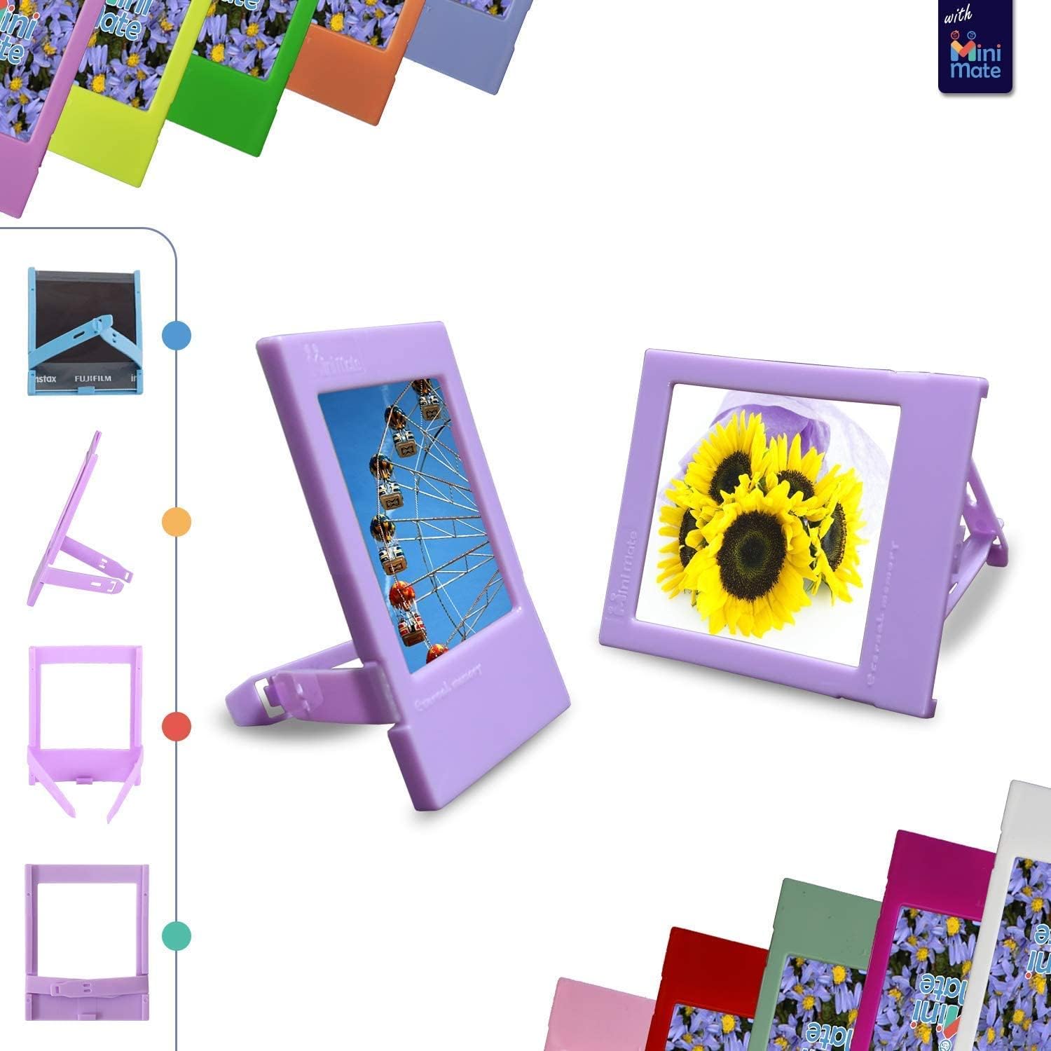 Fujifilm Instax Square SQ1 – Cámara instantánea blanca con estuche de transporte + película Fuji Instax (40 hojas), paquete de accesorios, álbum de