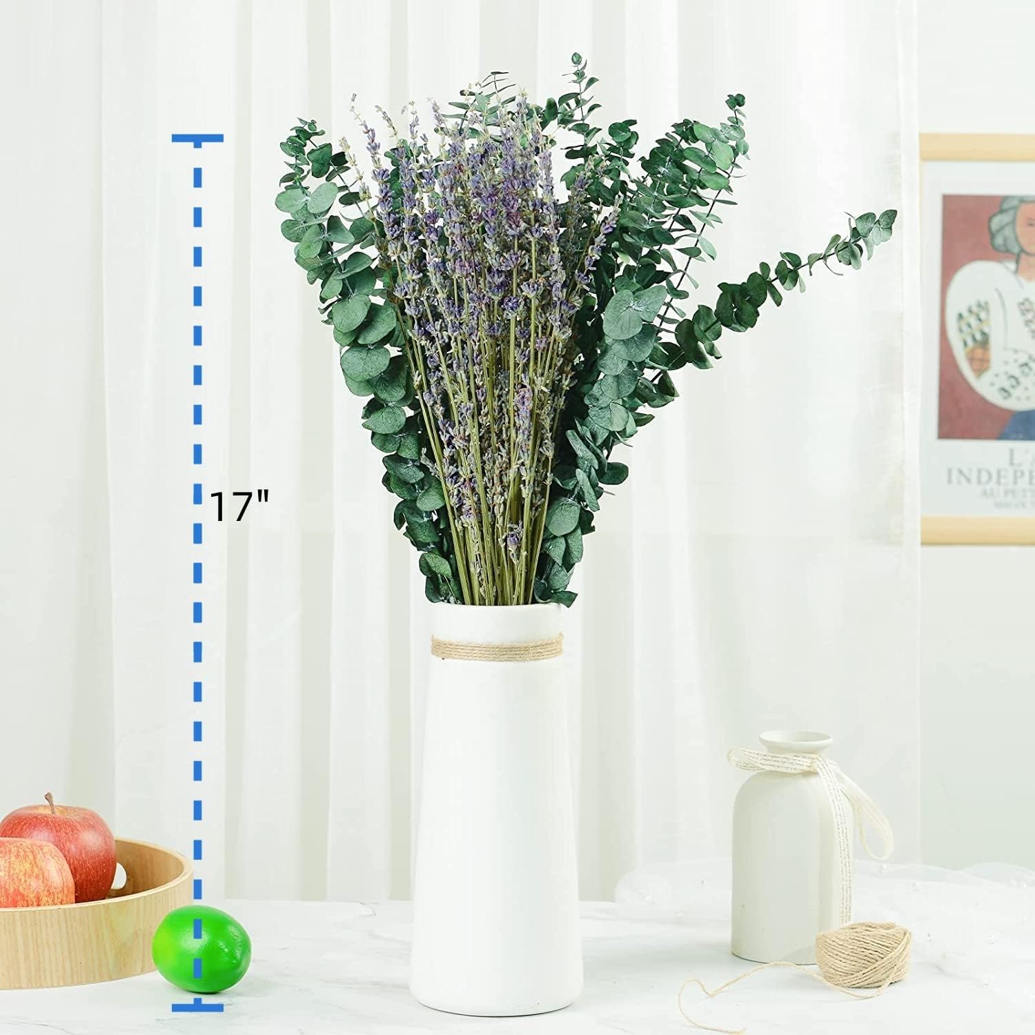 115 paquetes de flores de eucalipto y lavanda para ducha, planta de ducha colgante mejorada de 17 pulgadas, hojas de eucalipto reales naturales,