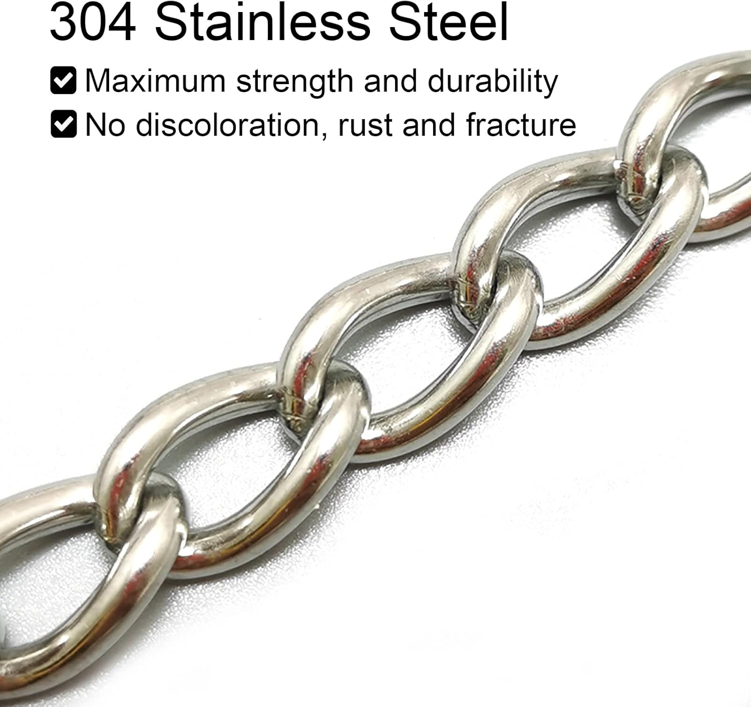 Paquete de 2 collares de cadena para entrenamiento de perros, collar martingala de acero inoxidable 304 (19 pulgadas, 0.098 in, plateado)