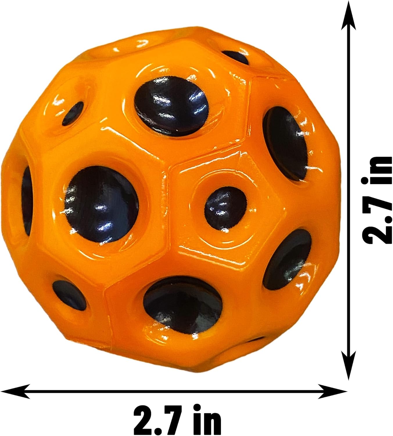 6 bolas espaciales, pelota de rebote súper alta, fácil de agarrar y atrapar, mejora la coordinación mano-ojo, que utilizan los atletas como una