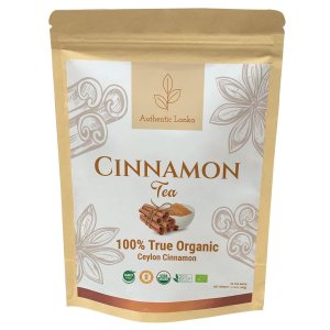 Authentic Lanka Té de canela de Ceilán, té de especias de hierbas, bebida orgánica de canela, paquete de 25 bolsas de té de canela auténtica de Sri Authentic Lanka Té de canela de Ceilán, té de especias de hierbas, bebida orgánica de canela, paquete de 25 bolsas de té de canela auténtica de Sri
