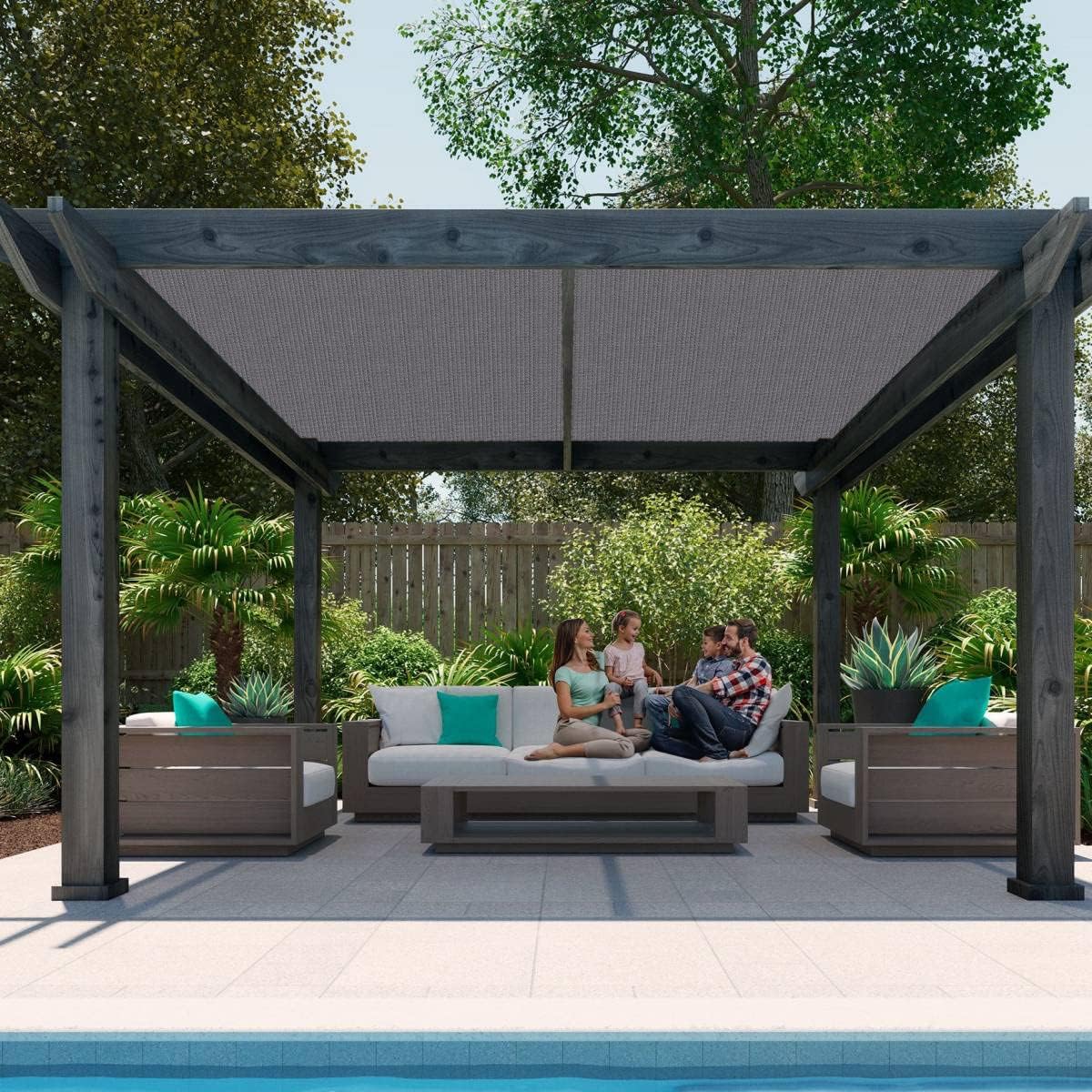 FAIR WIND Tela para sombra 90% para el sol, pantalla de privacidad, toldo para patio, con ojales, red para jardín, pérgola, al aire libre, 10 x 10