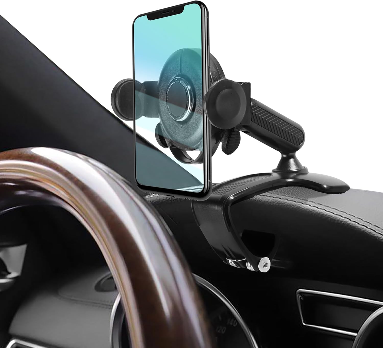 Soporte para teléfono de automóvil, soporte para teléfono celular con placa de número de estacionamiento, soporte de teléfono para automóvil,
