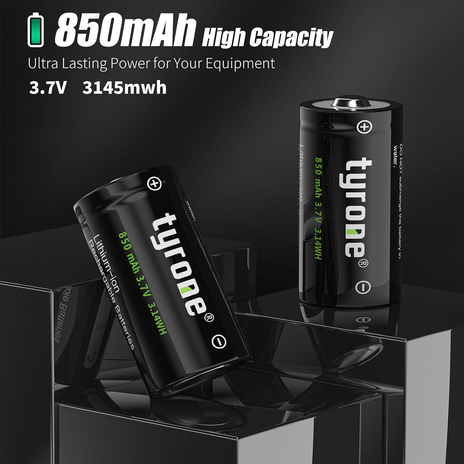tyrone Baterías CR123 de 3.7 V, 123 baterías, paquete de 12 baterías de litio CR123A para cámara Arlo VMC3030 VMS3330 3530 sistema de alarma se