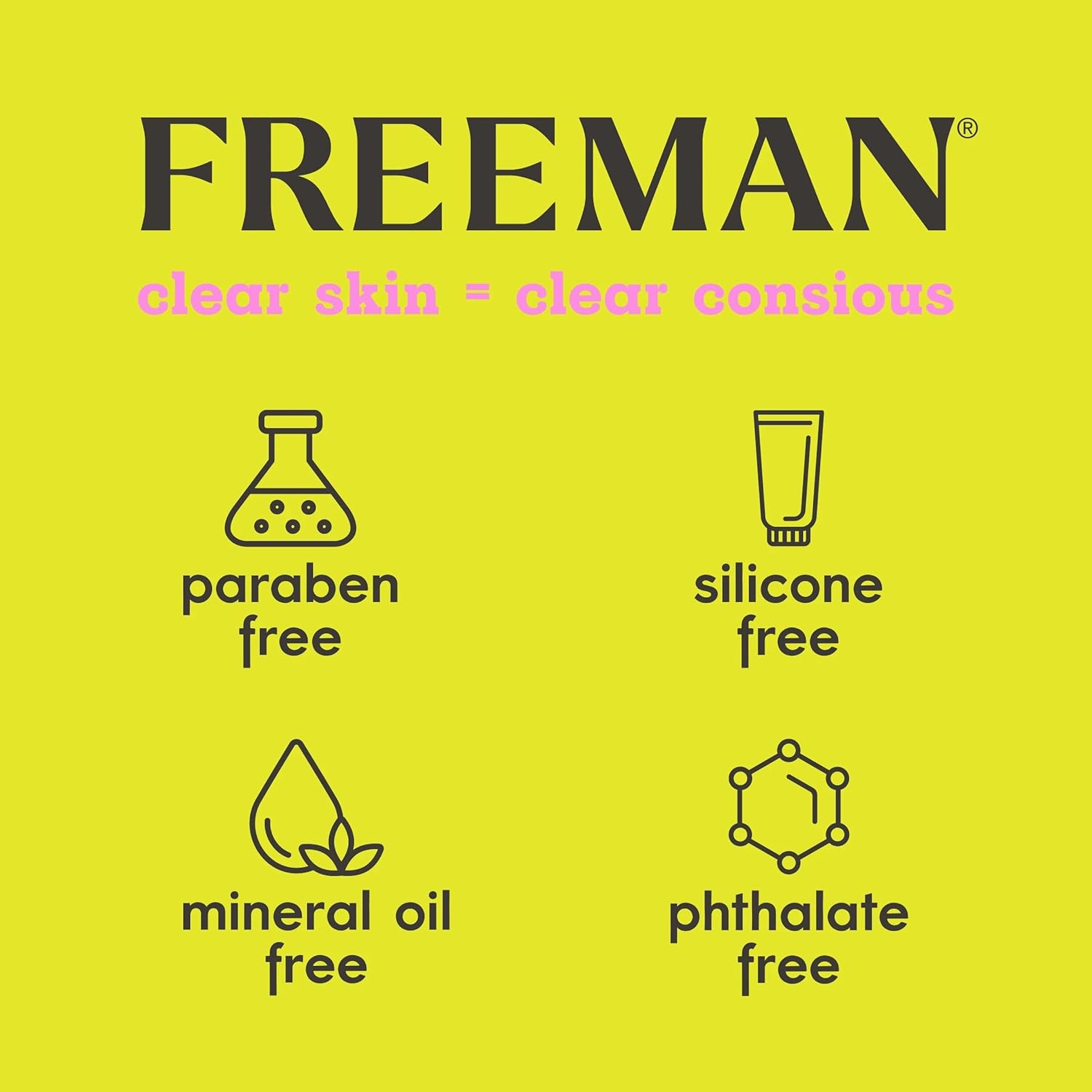 Freeman Paquete variado de mascarillas faciales, juego de mascarillas faciales despegables y arcilla, limpieza de poros, iluminadora y calmante para