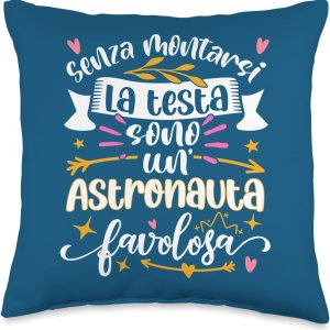 Astronauta Favolosa Divertente Donna Regali Ragazzi Throw Pillow, 16×16, Multicolor Astronauta Favolosa Divertente Donna Regali Ragazzi Throw Pillow, 16×16, Multicolor
