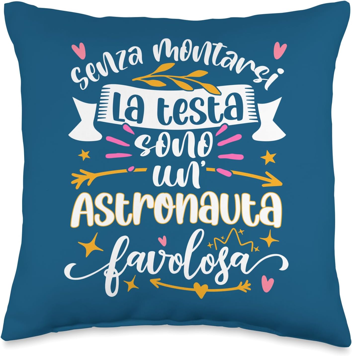 Astronauta Favolosa Divertente Donna Regali Ragazzi Throw Pillow, 16×16, Multicolor