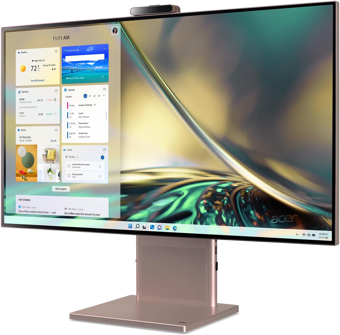 Acer Aspire S27-1755-UP11 AIO – Escritorio  Pantalla IPS WQHD de 27 pulgadas 2560 x 1440  Intel Core i5-1240P de 12 generación  Gráficos Intel Iris