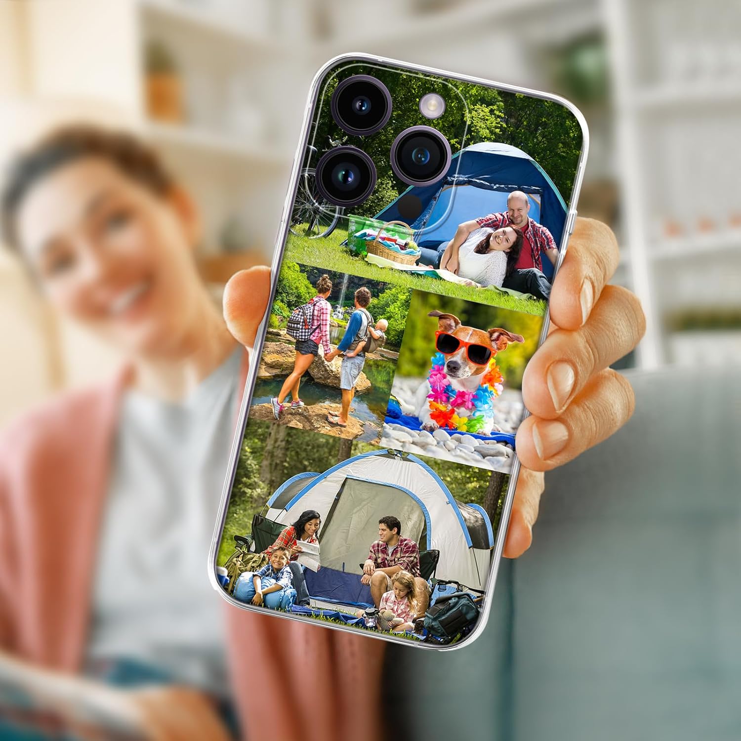 Funda de teléfono con foto personalizada, con iPhone 15 14 13 12 11 Pro Max Plus Mini XR XS X, diseño de imagen personalizada tu propia funda de