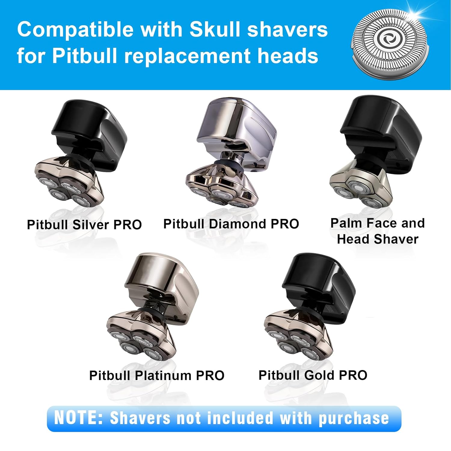 Cuchillas de repuesto para afeitadora Pitbull Gold PROPitbull Platinum Pro (16 piezas)