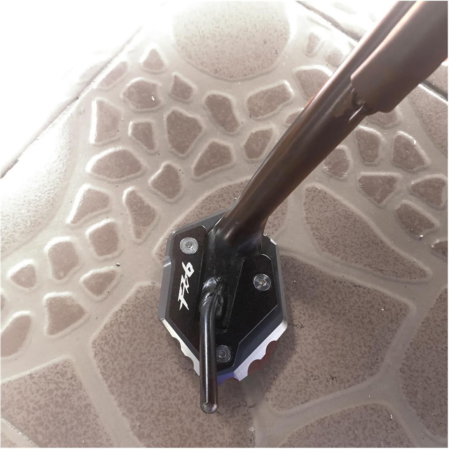 Para Yamaha para FZ1 para FZ 1 2006-2015 para FZ6 para FZ6R para FZ6-S2 2004-2009 Accesorios motocicleta aluminio Kickstand pie extensión Pad