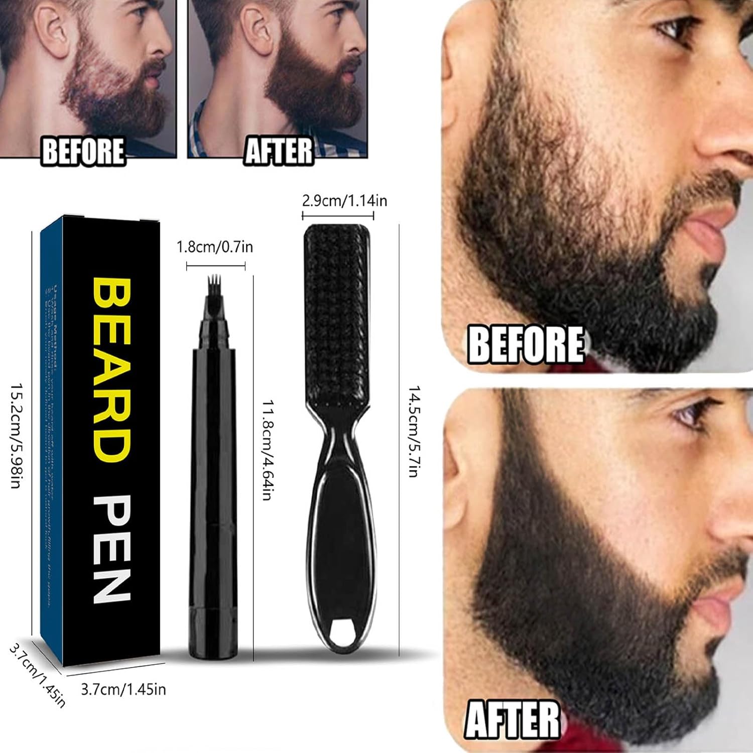 Diamalfi – Llenador de lápiz, Diamalfi Pencil para Barba, relleno Diamalfi, relleno de lápiz de barba Diamalfi para hombres, kit de cuidado de