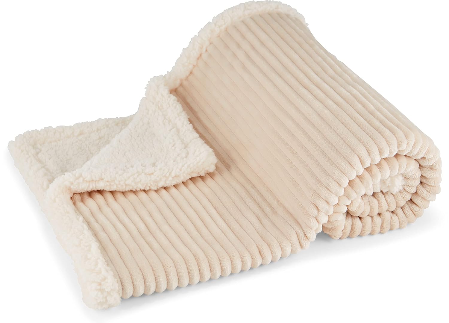 Graco Manta de bebé ultrasuave y lujosa, 30 x 40 pulgadas, forro polar texturizado de pana de doble cara con respaldo de sherpa