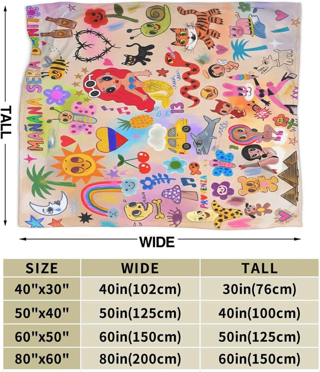 Manana Sera Music Bonito Karol Cute G – Manta de forro polar para cama tamaño King, bonita manta gráfica para sofá, sofá y cama, mantas suaves de