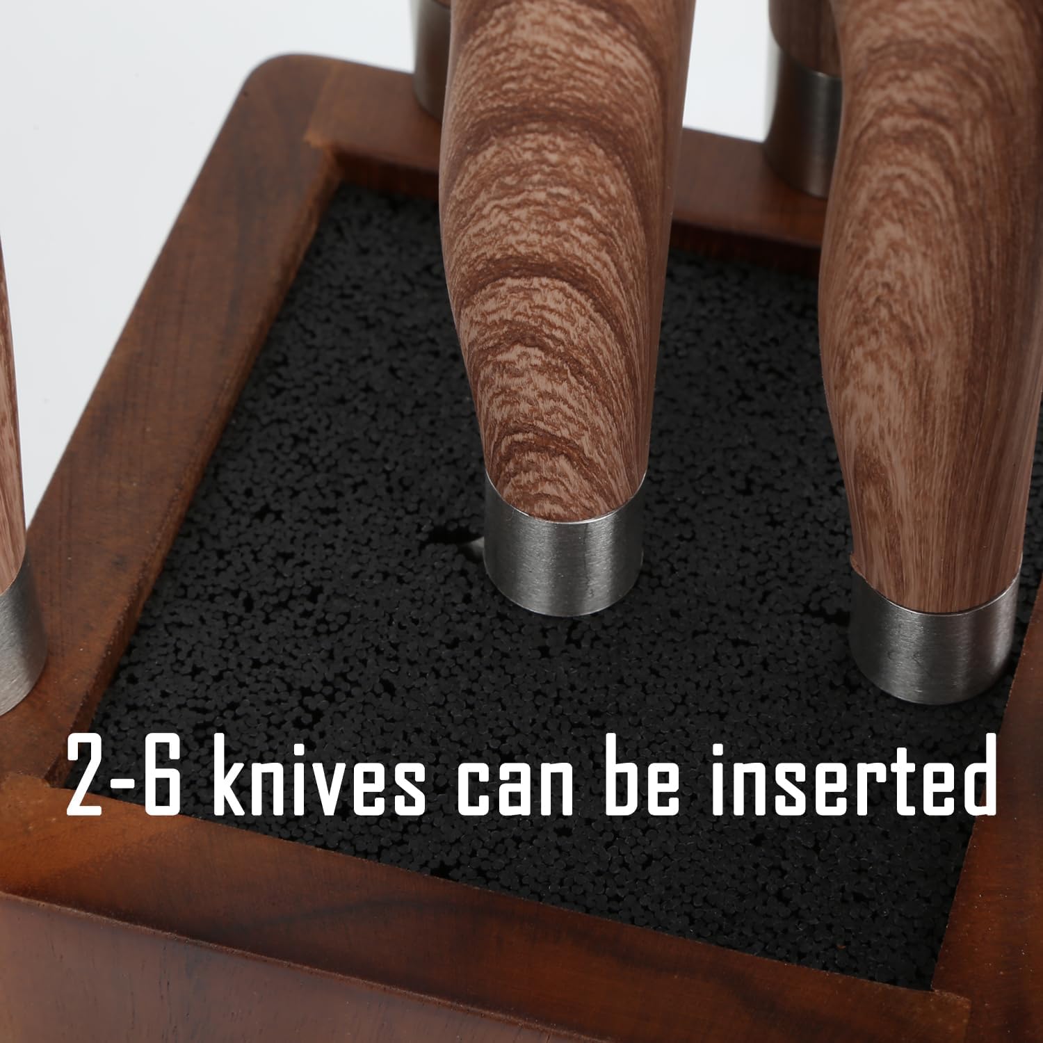 Resafy Soporte magnético para cuchillos de madera con 360 grados giratorios, soportes magnéticos con imanes mejorados fuertes