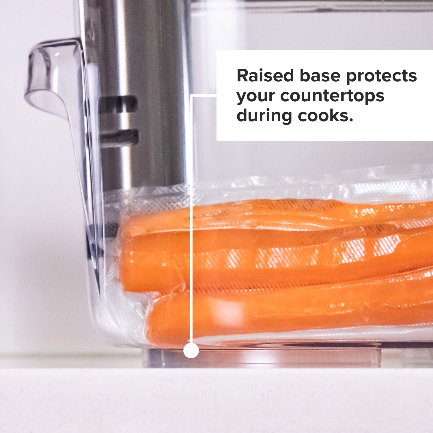 Anova Culinary ANTC01 Sous Vide – Recipiente de cocina con capacidad para hasta 16 litros de agua, con tapa extraíble y estante