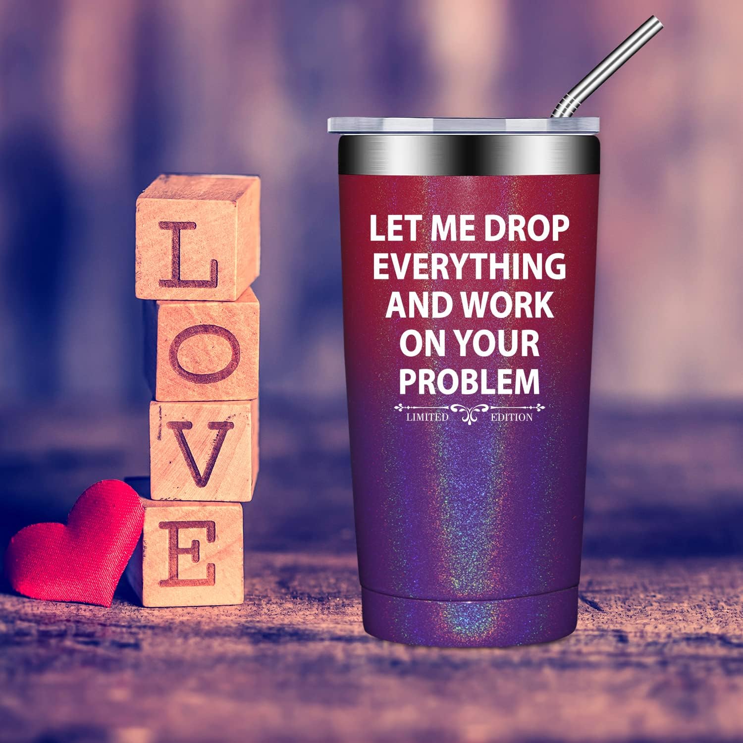 Fufandi Vaso con texto en inglés Let Me Drop Everything para mujer, regalos divertidos de cumpleaños para mujeres, regalos de Navidad para hermana,