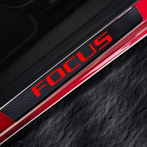 4 protectores de umbral de puerta de automóvil para Ford Focus, fibra de carbono gruesa, antiarañazos, protector de pedal de puerta de automóvil, 4 protectores de umbral de puerta de automóvil para Ford Focus, fibra de carbono gruesa, antiarañazos, protector de pedal de puerta de automóvil,